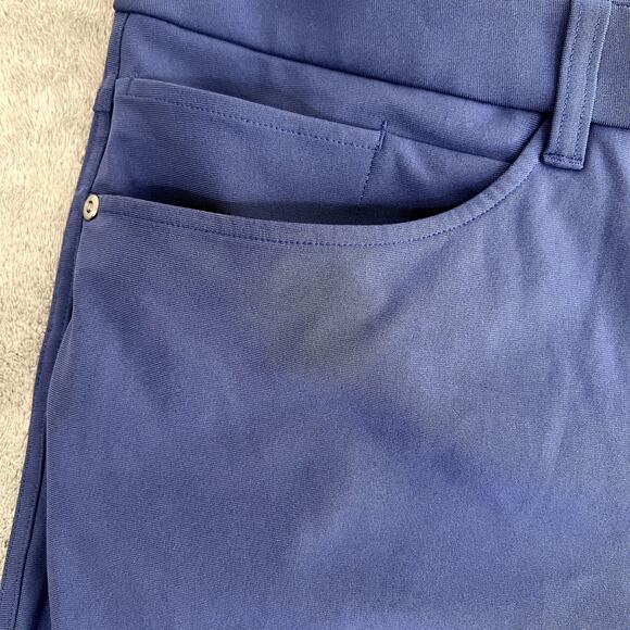 Lululemon Comission Pants Men's 38 Blue Golf Performance Preppy - Picture 4 of 11